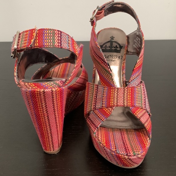 CROMA VINTAGE wedge fabric heel - Picture 7 of 11